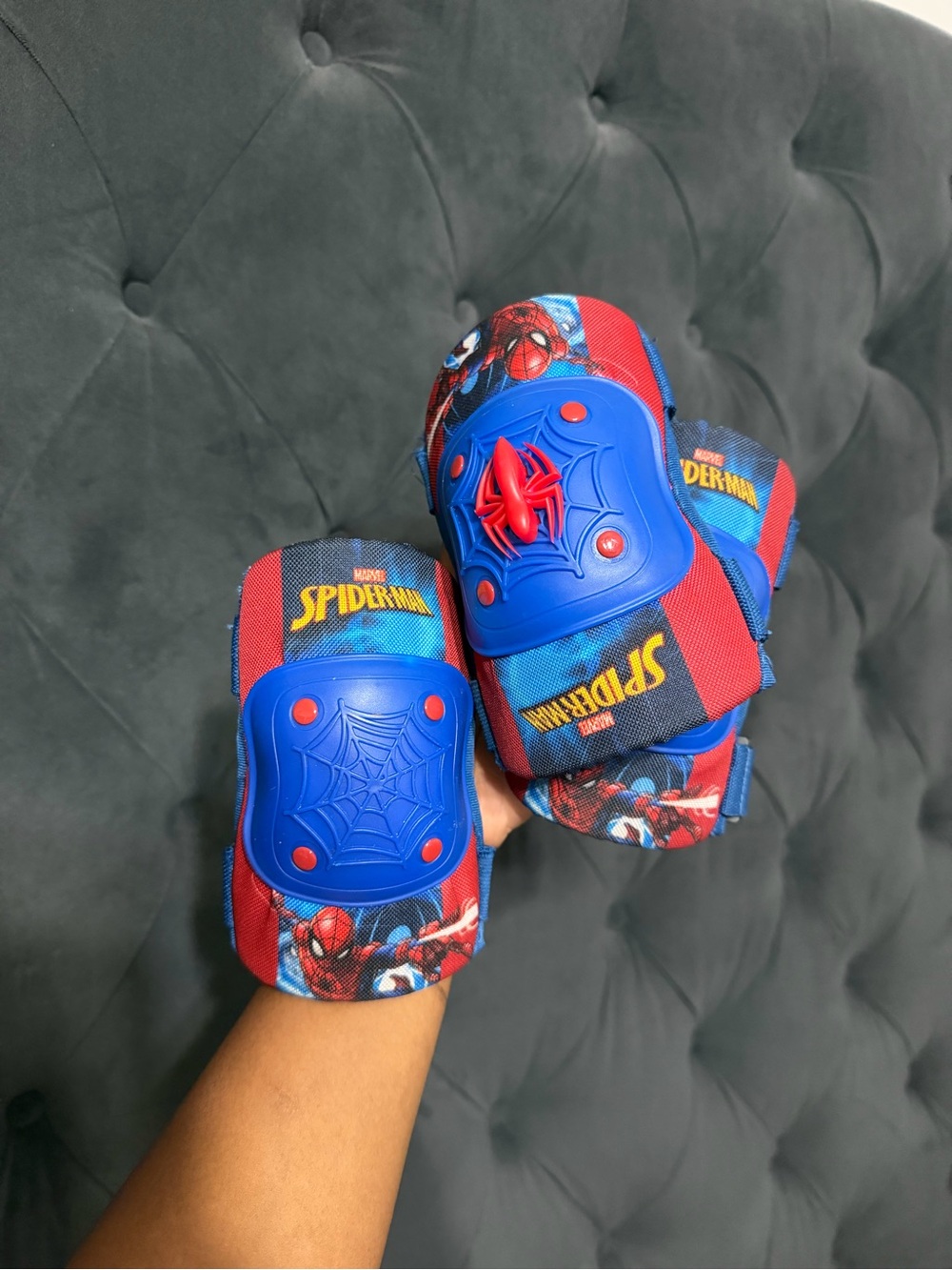 Kids Red & Blue Knee Elbow Pads Set